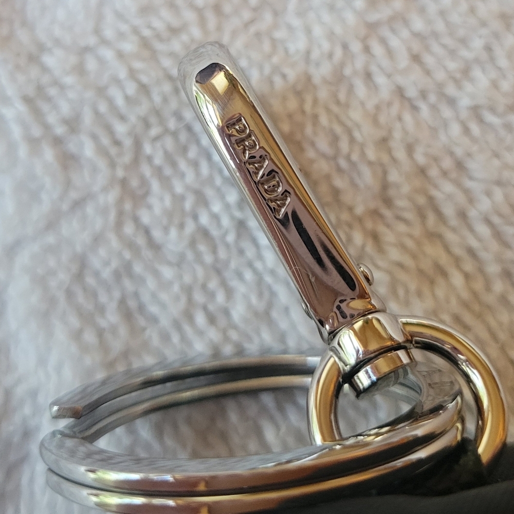 Prada Soft Robot Re-Nylon Bucket Hat Keychain Charm Black Nylon - Picture 7 of 9